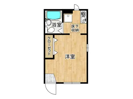 ブレーメンガーデン(ワンルーム/1階)の間取り写真