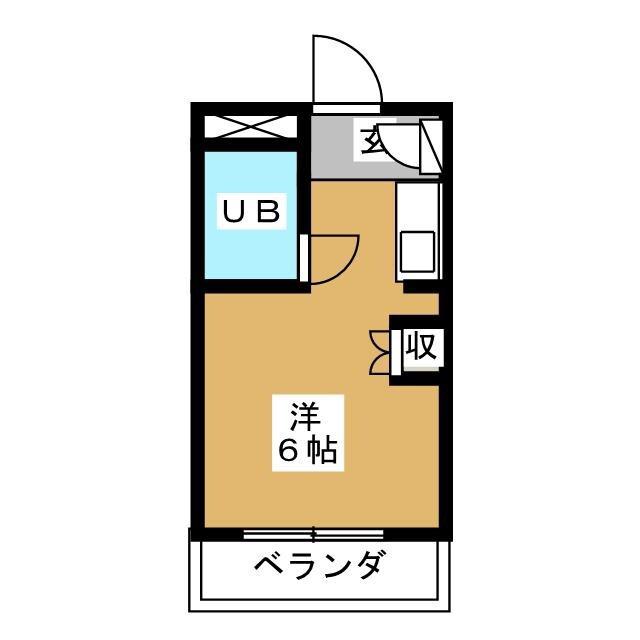 TOP東中山(ワンルーム/4階)の間取り写真