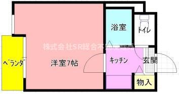 シグマライフ(1K/3階)の間取り写真