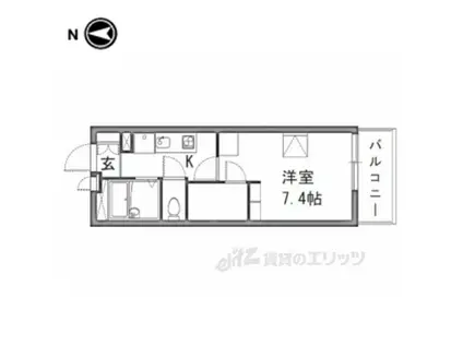 レオパレスプレミエ エトワール(1K/3階)の間取り写真
