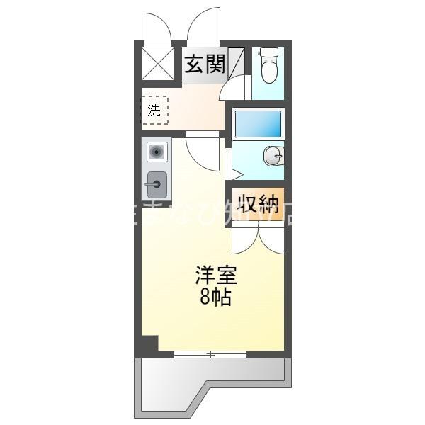 グランデュール56(ワンルーム/5階)の間取り写真