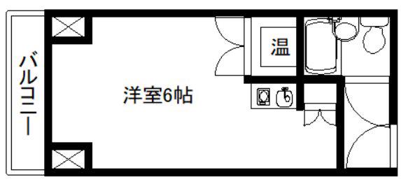 京都今出川レジデンス(ワンルーム/6階)の間取り写真