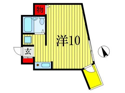 ウィン船橋(ワンルーム/3階)の間取り写真