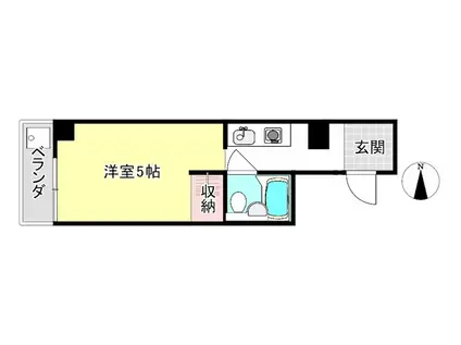 ハイツ協栄(1K/2階)の間取り写真