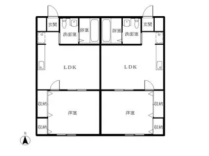 コーポK-1(1LDK/2階)の間取り写真