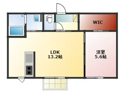 シャーメゾン双月(1LDK/1階)の間取り写真