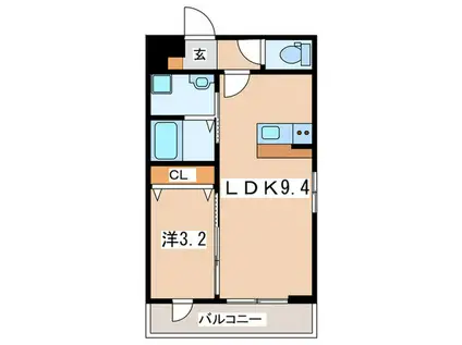 本町2丁目工事(1LDK/2階)の間取り写真
