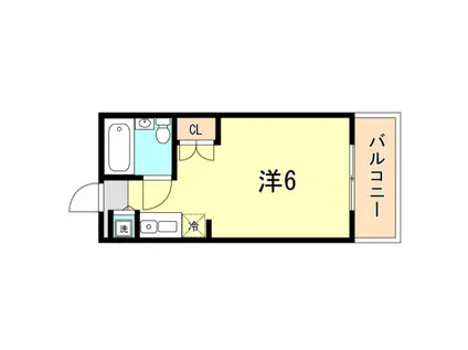 シティゴールド(ワンルーム/5階)の間取り写真