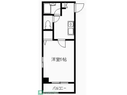 ウエストヴァリー樽町(1K/1階)の間取り写真