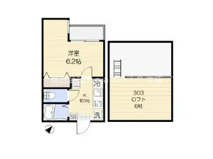 インスパーク本駒込(1K/3階)の間取り写真