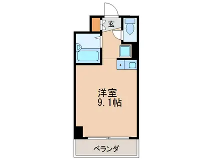ドール久屋通(ワンルーム/8階)の間取り写真