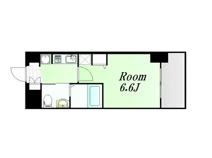 エステムコート新大阪IXグランブライト(1K/8階)の間取り写真