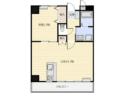 コーポFC(1LDK/2階)の間取り写真
