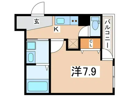 フジパレス尼崎三反田I番館(1K/3階)の間取り写真