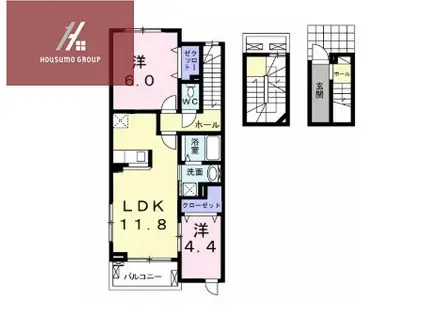 サンシャイン東山(2LDK/3階)の間取り写真