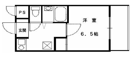 エクレール六甲(1K/3階)の間取り写真