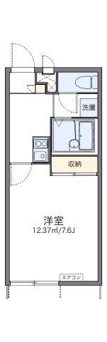 レオパレスあすなろ 2号(1K/1階)の間取り写真