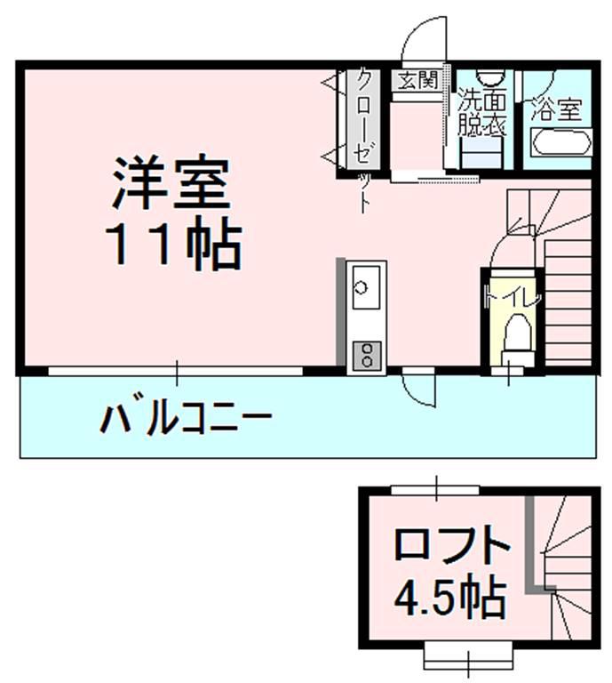 ミコノスマンション(ワンルーム/5階)の間取り写真