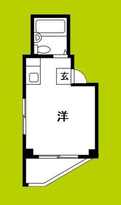 アールユーアイ21(ワンルーム/3階)の間取り写真