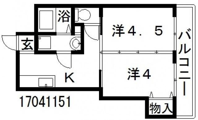 ファイブメゾン慕絵樹(2K/6階)の間取り写真