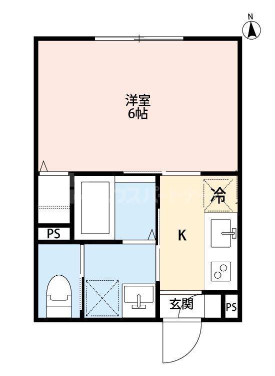 ROBOT HOME 梅島(1K/1階)の間取り写真