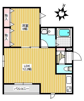 BLUE DAISY 目白(1LDK/3階)の間取り写真