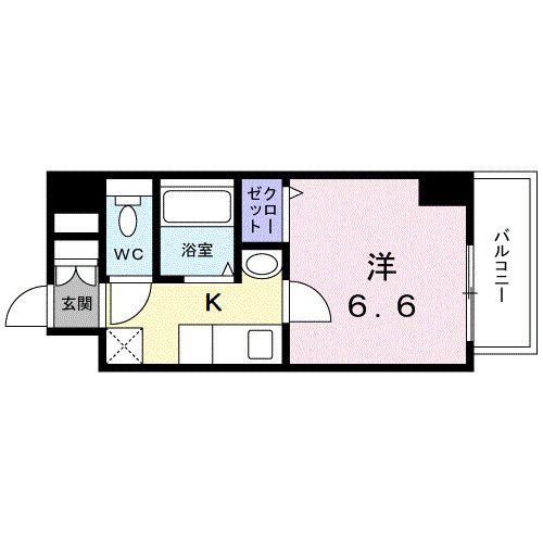 SERENA大阪天満宮(1K/2階)の間取り写真