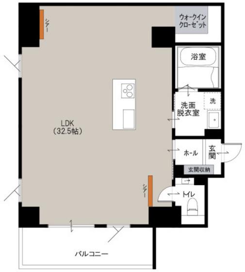 VIA 蔵用(ワンルーム/3階)の間取り写真