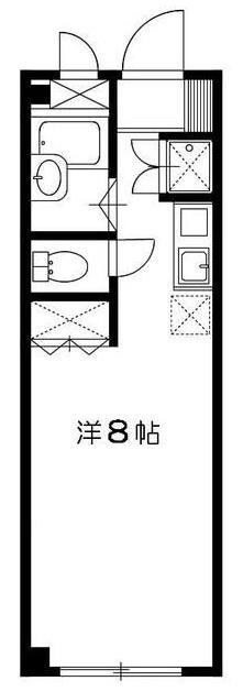 ベトレヘムハウス(ワンルーム/2階)の間取り写真