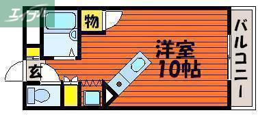 アルフィーネシマムラ(ワンルーム/3階)の間取り写真