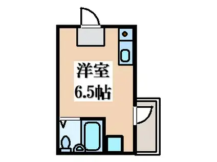 PUBLIC(ワンルーム/2階)の間取り写真