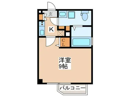 ルネサンスコート鷺ノ宮(1K/4階)の間取り写真