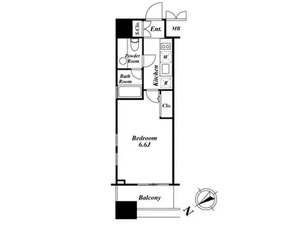 KDXレジデンス戸越(1K/5階)の間取り写真