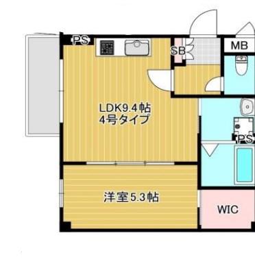 URBAN COURT FUSE(1LDK/3階)の間取り写真