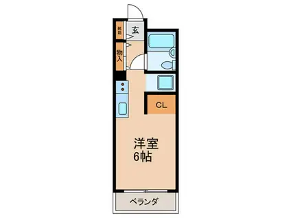 Jパークウェル中村橋(ワンルーム/4階)の間取り写真