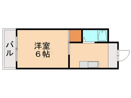 コラソン1000吉田ビル(1K/4階)の間取り写真