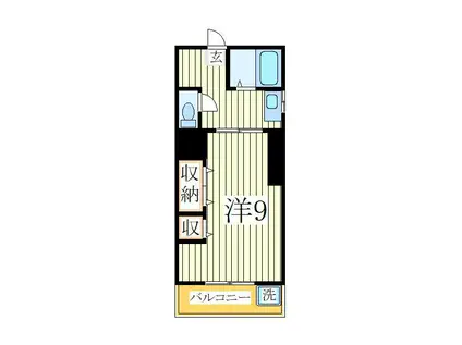 ハイムエントピヤ(1K/1階)の間取り写真