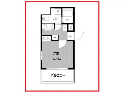 アゼスト本所吾妻橋(1K/7階)の間取り写真