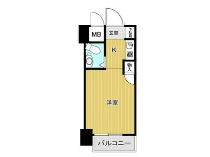 日神パレステージ亀戸第二(ワンルーム/7階)の間取り写真