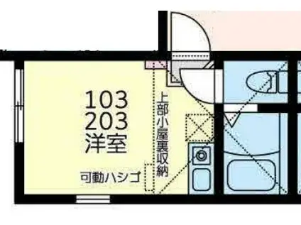 クラブ・ザ・ユナイトダイヤモンドプリンス(ワンルーム/1階)の間取り写真