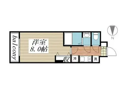 モカネスト久が原(1K/5階)の間取り写真