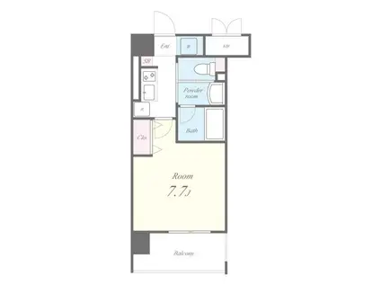 グランディール浅草(1K/3階)の間取り写真