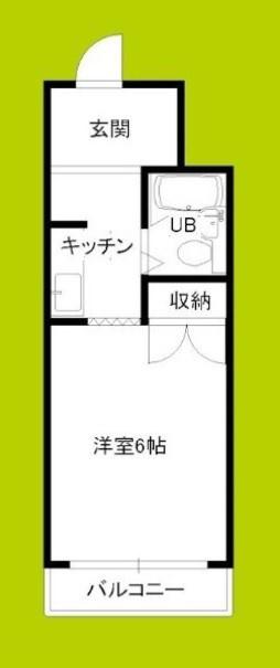 キングコーポ堂山(1K/4階)の間取り写真