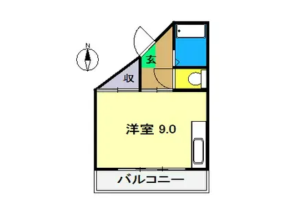 エスポアールKNA(ワンルーム/4階)の間取り写真