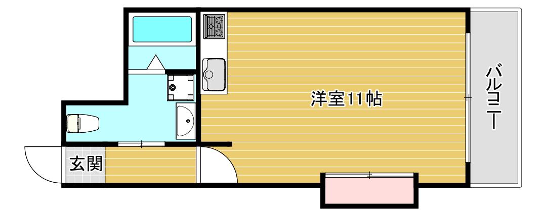 メゾンリエール(ワンルーム/6階)の間取り写真