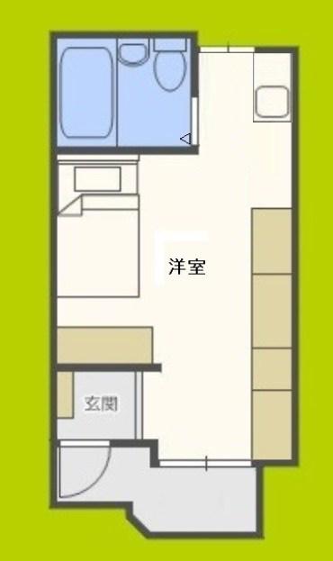 アヴァンセ天王寺(ワンルーム/7階)の間取り写真