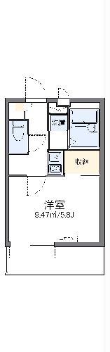 レオパレスみゆきII(1K/3階)の間取り写真