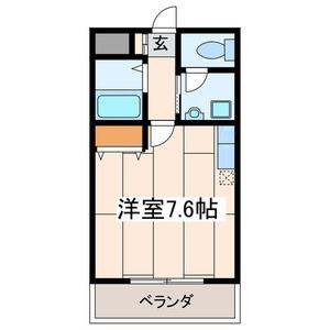 ヴェルテHATAYAMA(ワンルーム/3階)の間取り写真