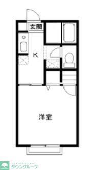 ラフォーレ A棟(1K/1階)の間取り写真