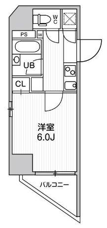 コンシェリア新橋(1K/12階)の間取り写真